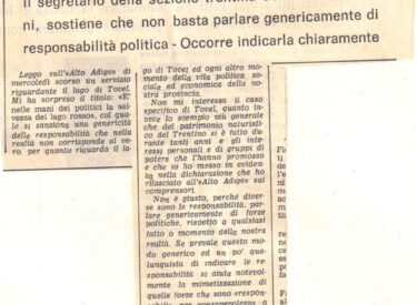 Alto Adige - 26 gennaio 1972