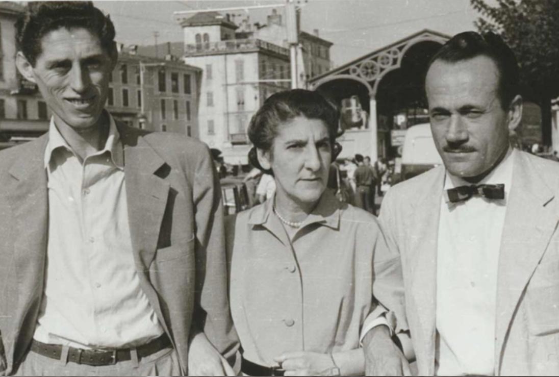 Vittorio e Livia Tonolli con Adriano Buzzati Traverso